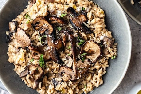 Mushroom & Bokchoy Risotto